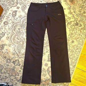 Women’s North Face Hiking pants.  Size 2.  Dk purple.